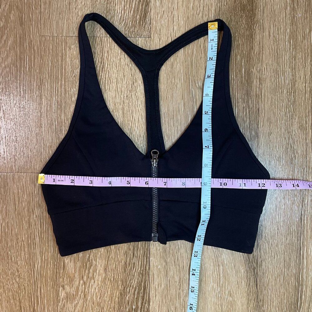 Lululemon Zipper Cool to Street Racerback Sports Bra Black No Tag Size 4 - Picture 7 of 11
